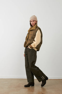 Gilet piumino e maglia