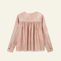 Camicia ricami floreali