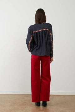 Pantalone velluto mille righe
