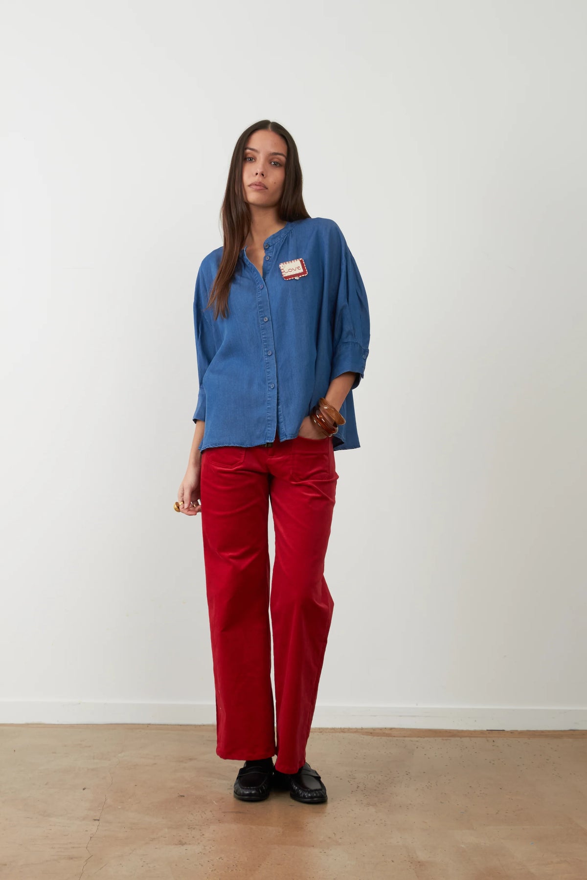 Pantalone velluto mille righe