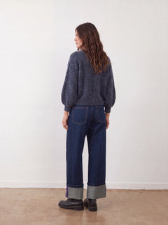 Jeans scuro balza