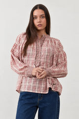Camicia quadretti rosa