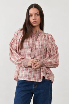 Camicia quadretti rosa