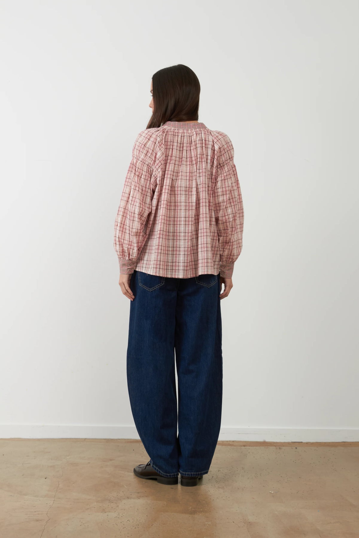 Camicia quadretti rosa