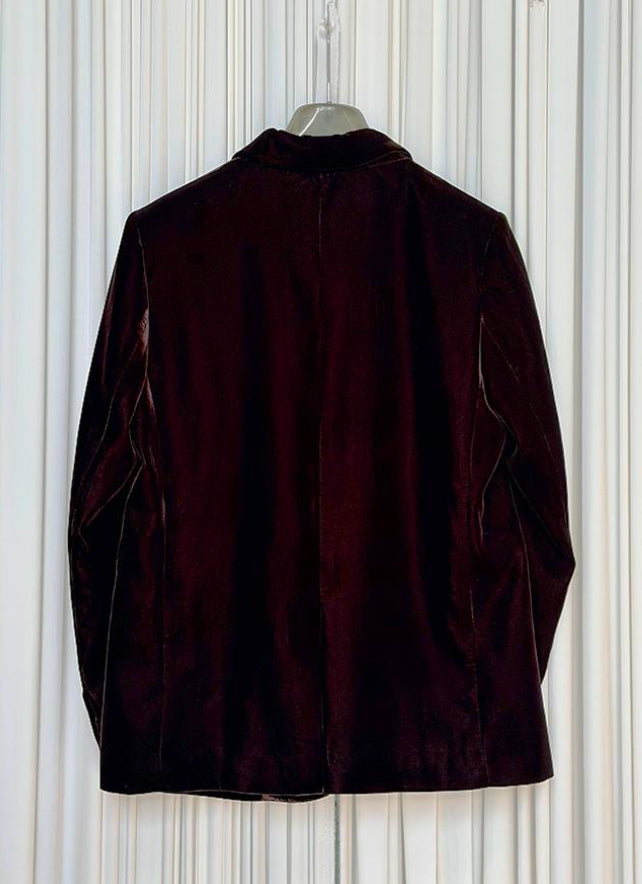Blazer monopetto velluto