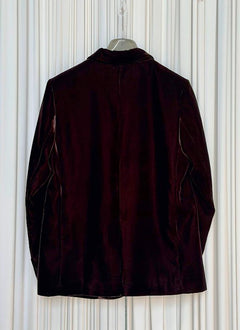 Blazer monopetto velluto
