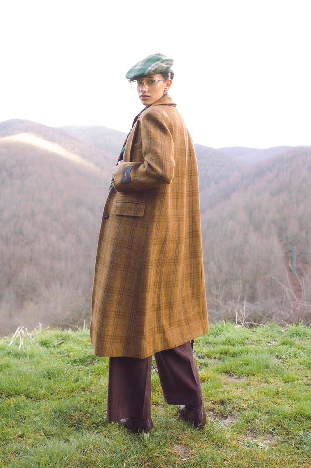 Cappotto Monopetto Check