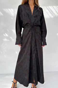 Abito Kimono Jacquard Botanico