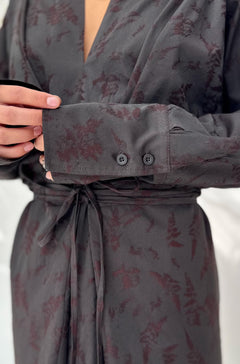 Abito Kimono Jacquard Botanico