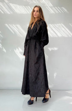 Abito Kimono Jacquard Botanico