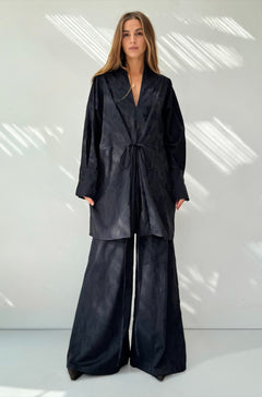 Abito Kimono corto Jacquard Botanico