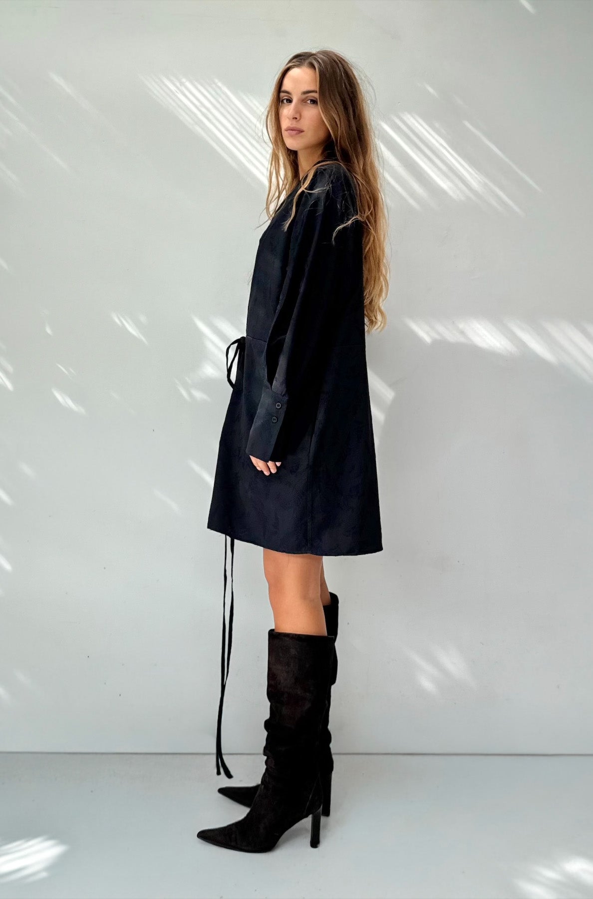 Abito Kimono corto Jacquard Botanico