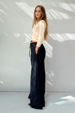 Pantalone a completo kimono Jacquard Botanico