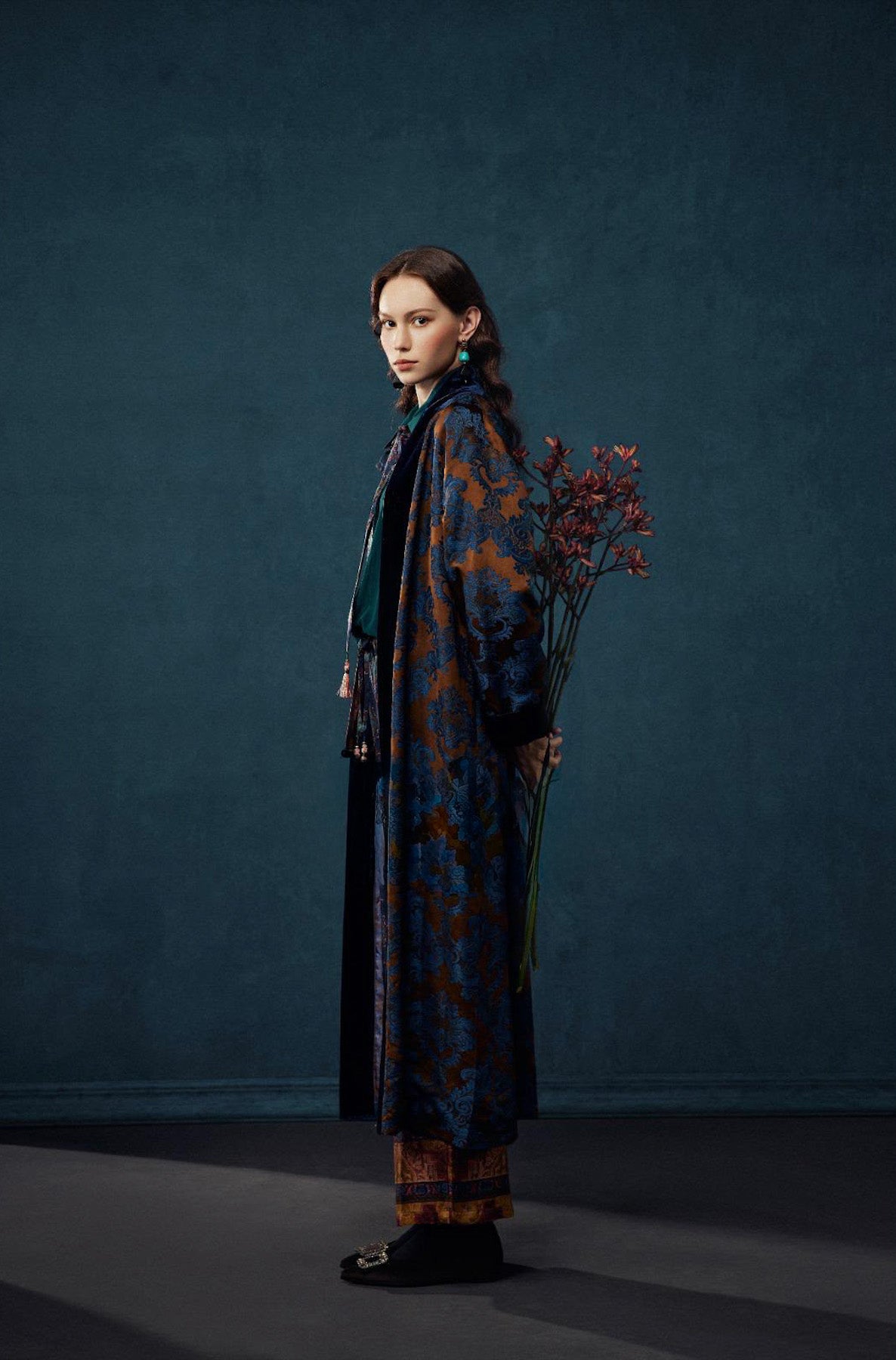 Kimono Lungo Jacquard