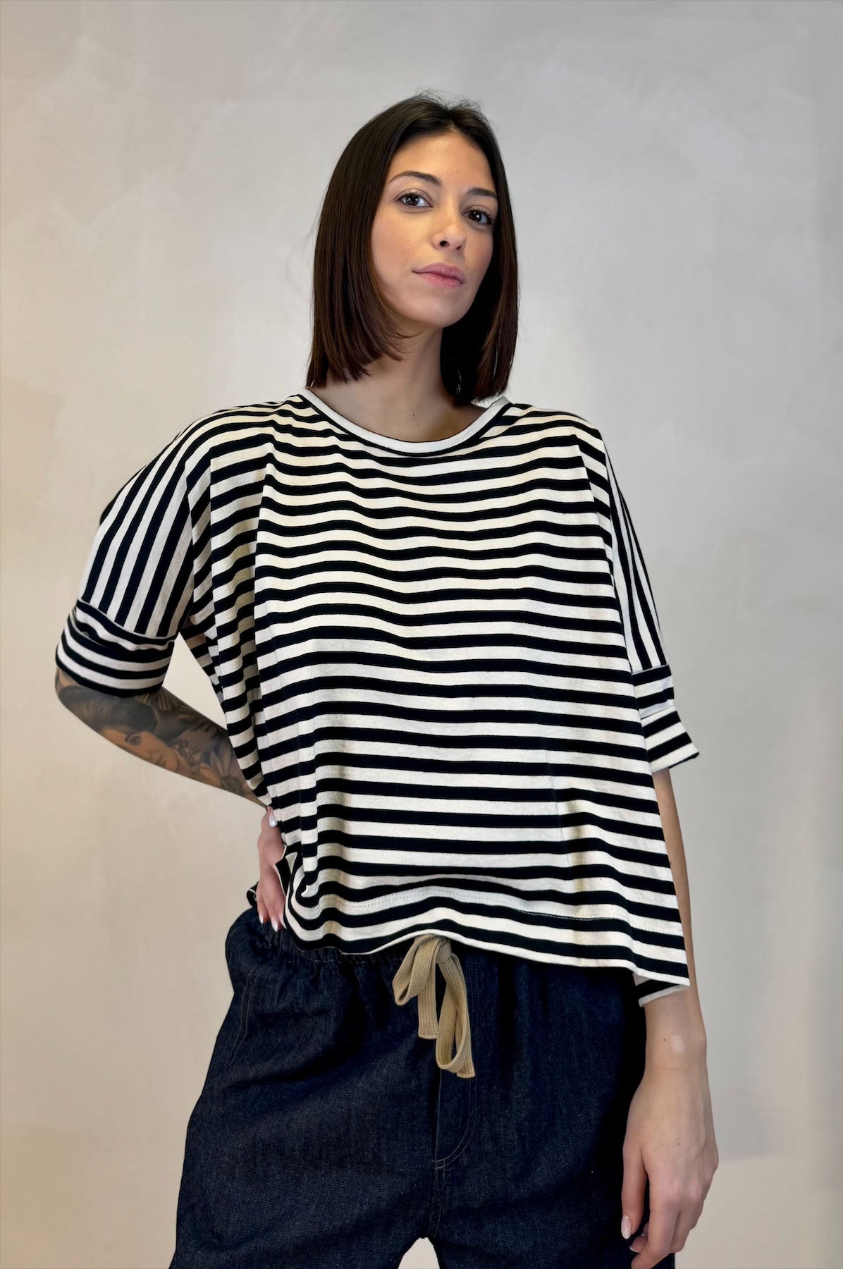 T-shirt Cotone Righe